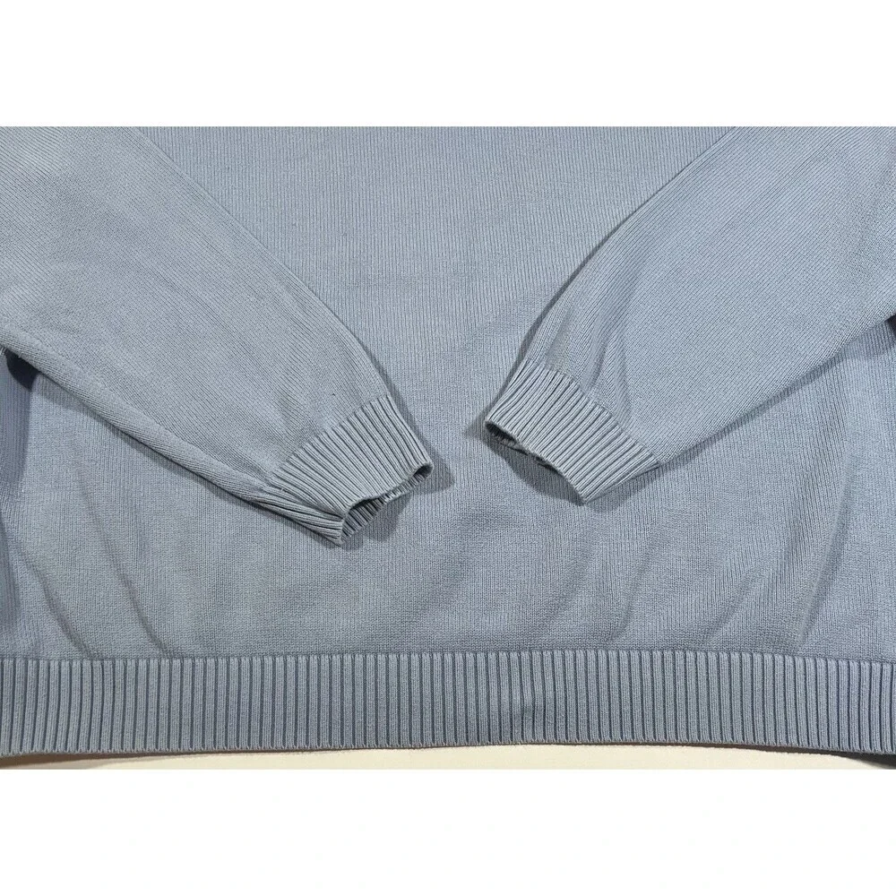 Brooks Brothers 346 Prima Cotton Pullover 1/4 Zip Mock Neck Sweater Men's XL